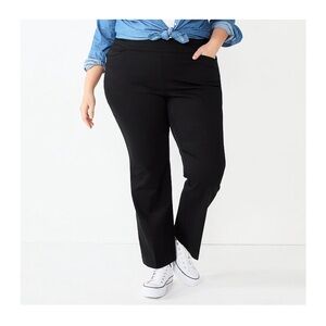 Croft & Barrow Classic Black Flare Pants